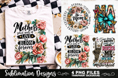 Trendy Mama PNG , Retro Collage Mama 4 Designs Sublimation Product Image 1