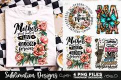 Trendy Mama PNG , Retro Collage Mama 4 Designs Sublimation Product Image 1