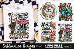 Trendy Mama PNG , Retro Collage Mama 4 Designs Sublimation Product Image 5