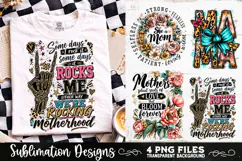 Trendy Mama PNG , Retro Collage Mama 4 Designs Sublimation Product Image 5