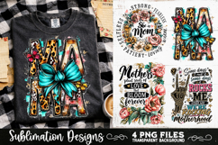 Trendy Mama PNG , Retro Collage Mama 4 Designs Sublimation Product Image 6