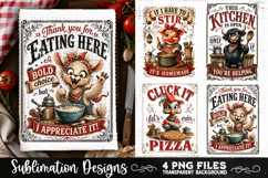 Funny Kitchen Towel 4 PNG Retro PNG Sublimation Product Image 1