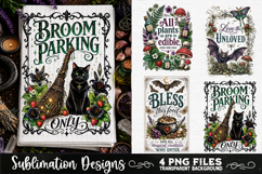 Magic Witchy Kitchen Towels PNG Sublimation Designs 4 Files Product Image 2