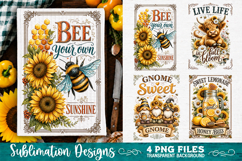 Sunflower Kitchen Towels PNG Sublimation Designs 4 Files Product Image 3