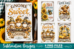 Sunflower Kitchen Towels PNG Sublimation Designs 4 Files Product Image 4
