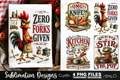 Funny Kitchen Towel 4 PNG Retro PNG Sublimation Product Image 4