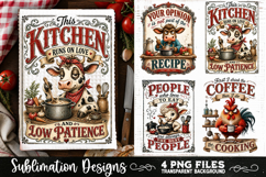 Funny Kitchen Towel 4 PNG Retro PNG Sublimation Product Image 2