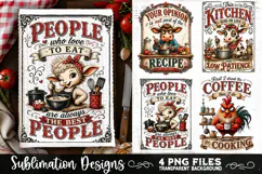 Funny Kitchen Towel 4 PNG Retro PNG Sublimation Product Image 1