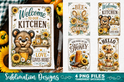 Sunflower Kitchen Towels PNG Sublimation Designs 4 Files Product Image 4