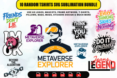 T-Shirts SVG Sublimation Bundle Metaverse &amp; Inspirational Product Image 1