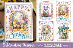Easter Kitchen Towel 4 PNG Retro PNG Sublimation Product Image 2