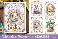 Easter Kitchen Towel 4 PNG Retro PNG Sublimation Product Image 3