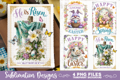 Easter Kitchen Towel 4 PNG Retro PNG Sublimation Product Image 4
