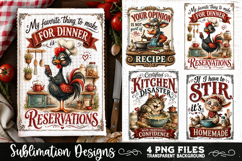 Funny Kitchen Towel 4 PNG Retro PNG Sublimation Product Image 1