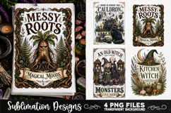 Magic Witchy Kitchen Towels PNG Sublimation Designs 4 Files Product Image 2