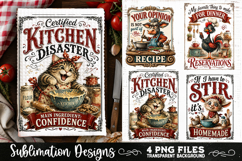 Funny Kitchen Towel 4 PNG Retro PNG Sublimation Product Image 3