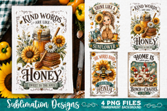 Sunflower Kitchen Towels PNG Sublimation Designs 4 Files Product Image 4