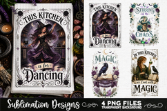 Magic Witchy Kitchen Towels PNG Sublimation Designs 4 Files Product Image 2