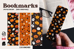 Halloween Bookmark Pumpkin Cute Ghost Design Printable_21 Product Image 1