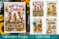 Sunflower Kitchen Towels PNG Sublimation Designs 4 Files Product Image 2
