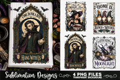 Magic Witchy Kitchen Towels PNG Sublimation Designs 4 Files Product Image 3