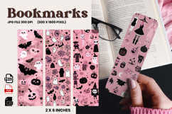 Halloween Bookmark Pumpkin Cute Ghost Design Printable_22 Product Image 1