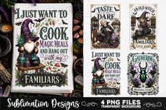 Magic Witchy Kitchen Towels PNG Sublimation Designs 4 Files Product Image 2