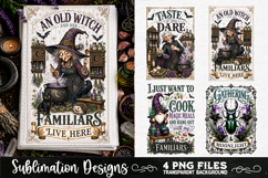 Magic Witchy Kitchen Towels PNG Sublimation Designs 4 Files Product Image 3