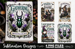 Magic Witchy Kitchen Towels PNG Sublimation Designs 4 Files Product Image 4
