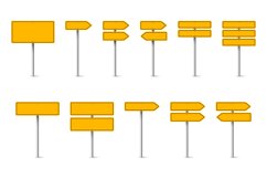 Realistic Road Sign, Vector Set. Product Image 1