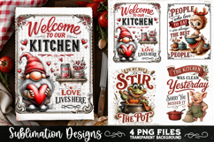 Funny Kitchen Towel 4 PNG Retro PNG Sublimation Product Image 2