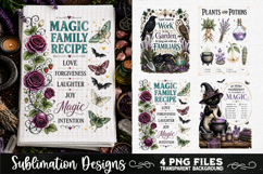 Magic Witchy Kitchen Towels PNG Sublimation Designs 4 Files Product Image 3