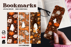 Halloween Bookmark Pumpkin Cute Ghost Design Printable_24 Product Image 1