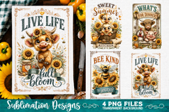 Sunflower Kitchen Towels PNG Sublimation Designs 4 Files Product Image 4
