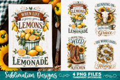 Sunflower Kitchen Towels PNG Sublimation Designs 4 Files Product Image 4