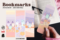 Halloween Bookmark Pumpkin Cute Ghost Design Printable_28 Product Image 1