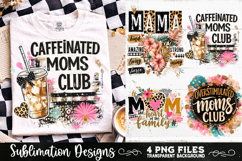 Trendy Mama PNG , Retro Collage Mama 4 Designs Sublimation Product Image 2