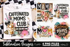 Trendy Mama PNG , Retro Collage Mama 4 Designs Sublimation Product Image 2