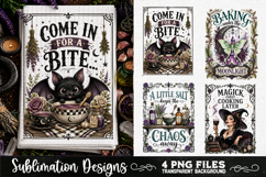 Magic Witchy Kitchen Towels PNG Sublimation Designs 4 Files Product Image 2