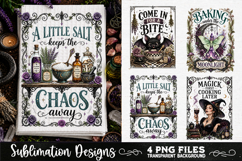 Magic Witchy Kitchen Towels PNG Sublimation Designs 4 Files Product Image 3