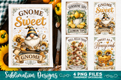 Sunflower Kitchen Towels PNG Sublimation Designs 4 Files Product Image 4