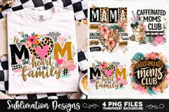Trendy Mama PNG , Retro Collage Mama 4 Designs Sublimation Product Image 3