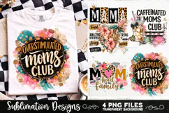 Trendy Mama PNG , Retro Collage Mama 4 Designs Sublimation Product Image 4