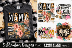 Trendy Mama PNG , Retro Collage Mama 4 Designs Sublimation Product Image 5