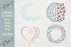 Cherry Blossoms SVG PNG Product Image 1