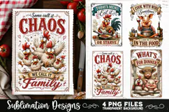 Funny Kitchen Towel 4 PNG Retro PNG Sublimation Product Image 3