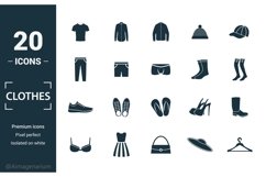 Clothes icon set Product Image 1