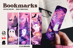 Halloween Bookmark Pumpkin Cute Ghost Design Printable_31 Product Image 1