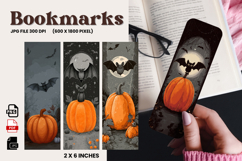 Halloween Bookmark Pumpkin Cute Ghost Design Printable_36 Product Image 1