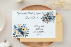 Wedding Floral Clipart | Elegant Flower Designs | PNG Product Image 3